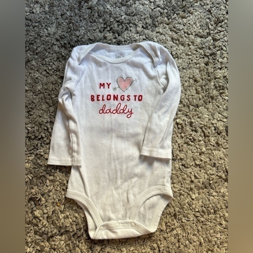 Long sleeve baby girl onesie